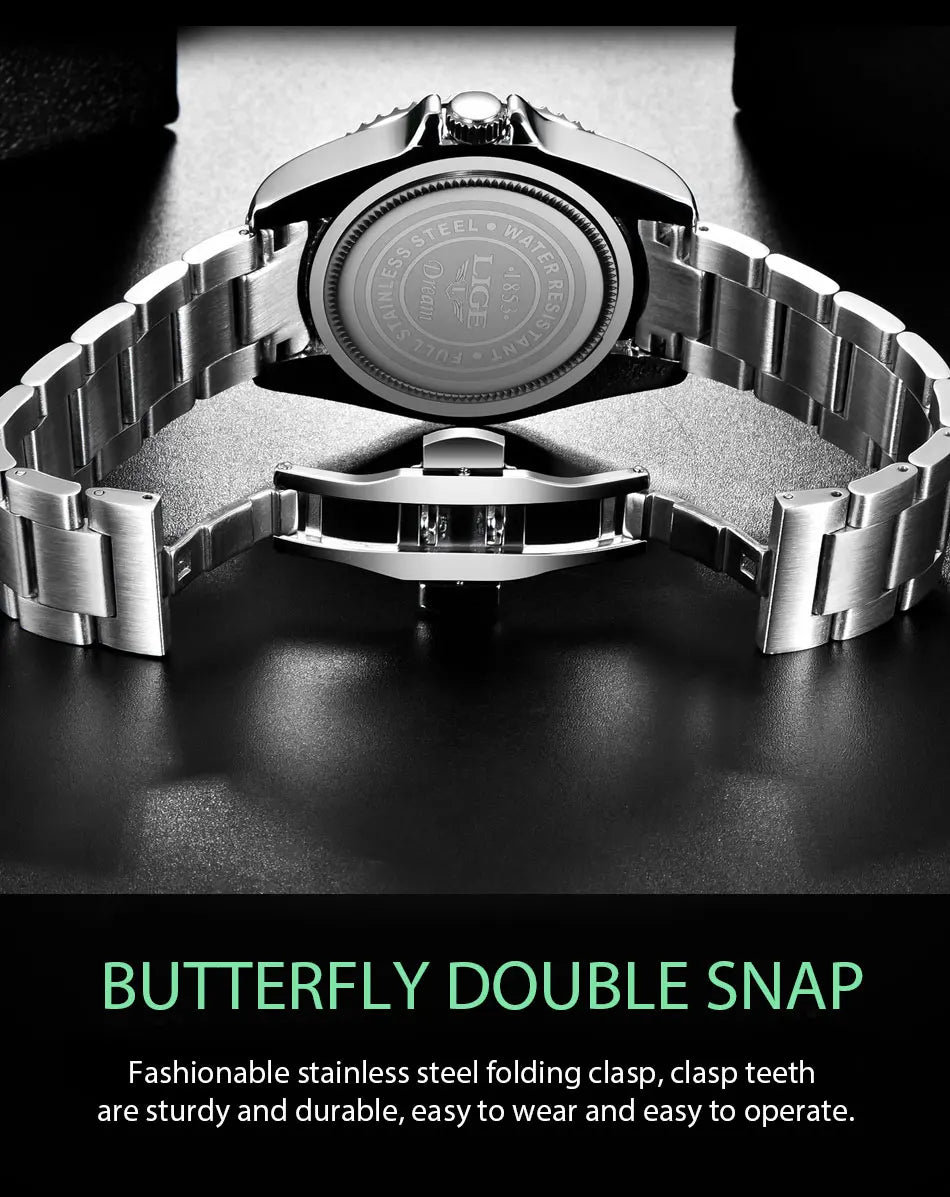 Diver Watch 30ATM Waterproof  Sport Wristwatch