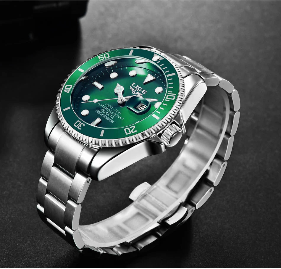 Diver Watch 30ATM Waterproof  Sport Wristwatch