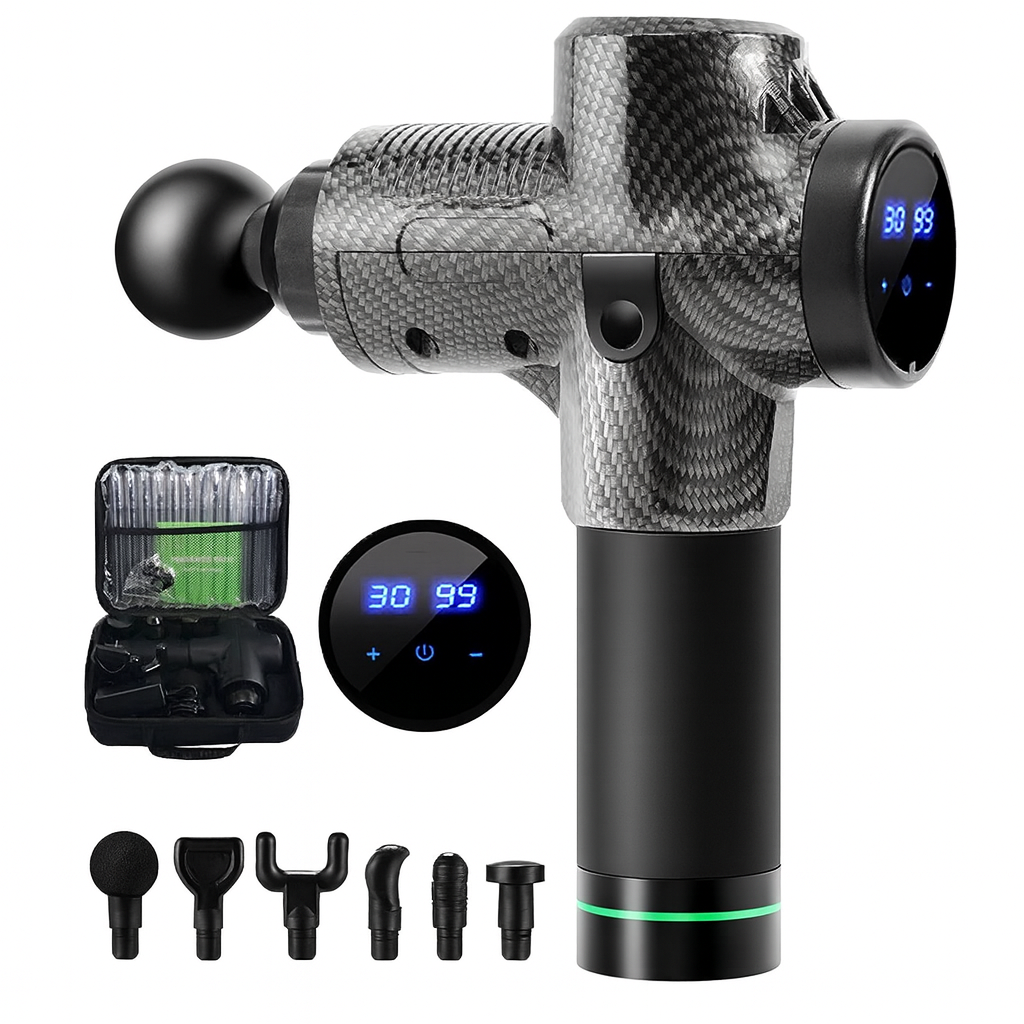 Massage Gun for Fitness : Portable High Frequency  -Carbon Fibre
