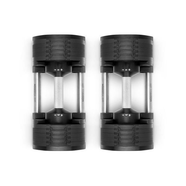 Adjustable dumbbells 2X 20kg Pair Machined steel weight plates that lock together - KangarooFitness