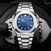 Stainless Steel Chronograph Sport Watch with Date