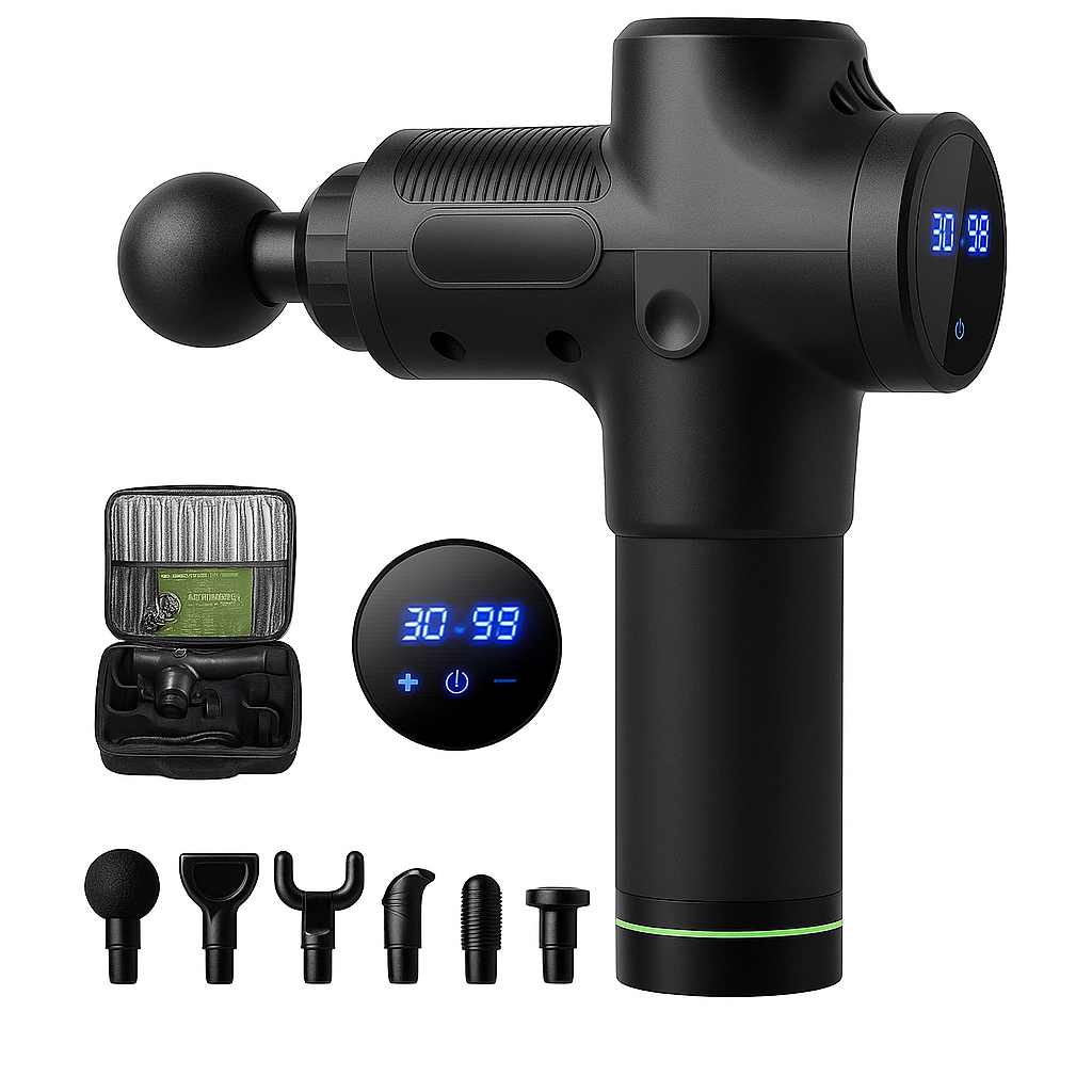 Massage Gun for Fitness : Portable High Frequency  -Black
