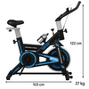 Kangaroo Fitness Spin Exercise Bike Blue Indoor Cycling Bike for Home Gym, 150kg Weight Capacity
