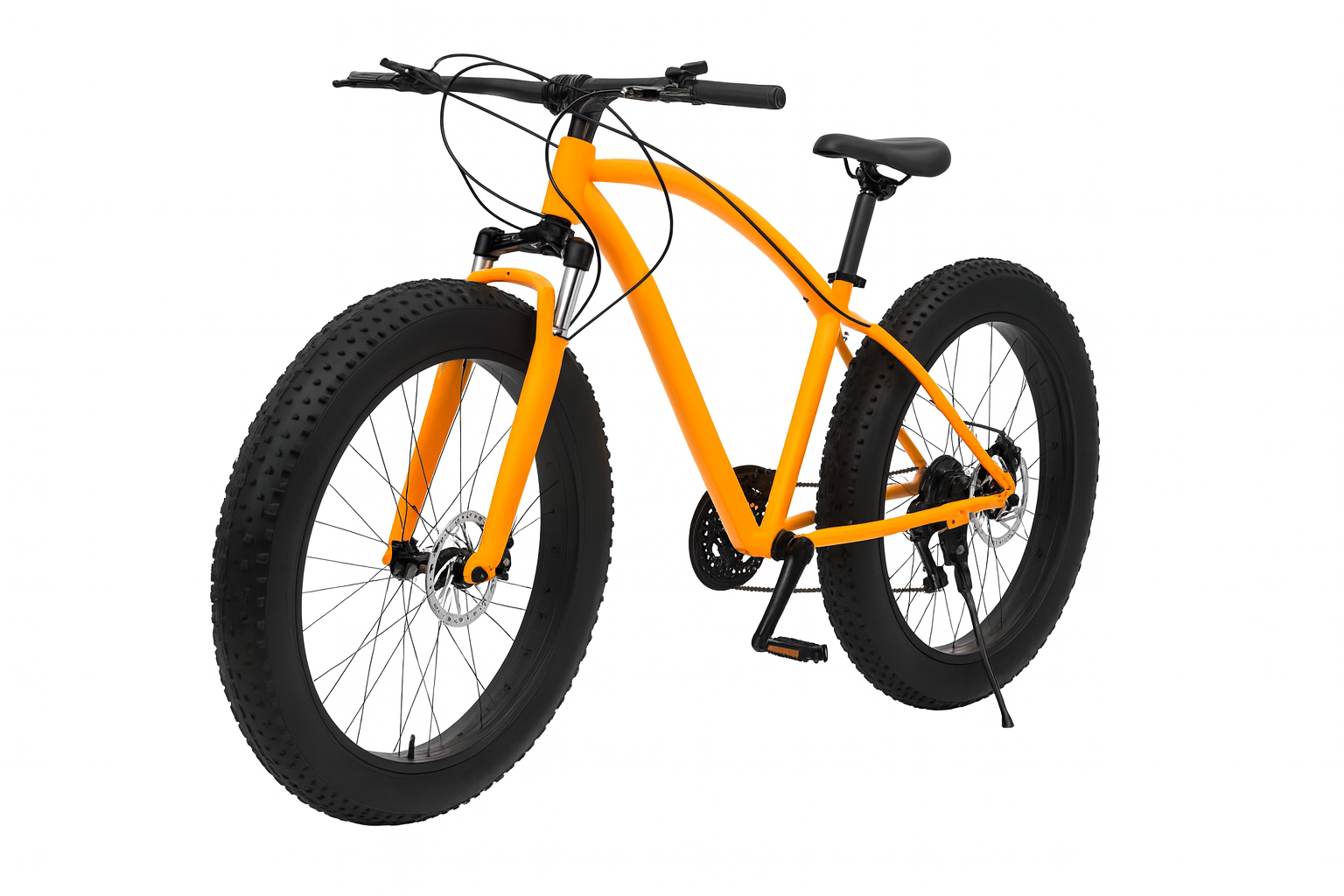 26 X Large Fat Tyre Bike mountain bike Full Suspension 21 speed Orange