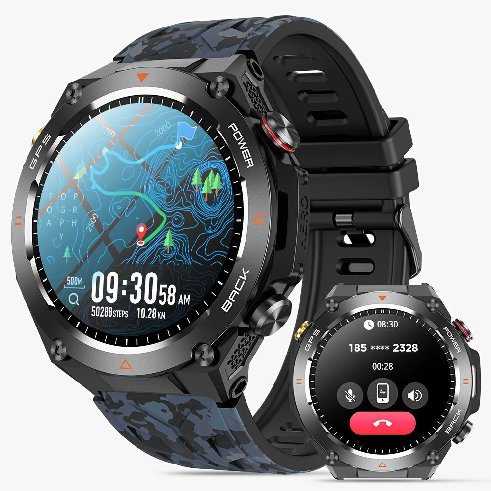 GPS Smart watch , Compass & 100+ Sports Modes – Waterproof Fitness Watch for iOS/Android