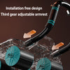 Ab Roller with Automatic Rebound  4-Wheel Core Trainer Black