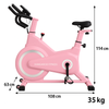 Kangaroo Fitness Magnetic Friction Spin Bike (Pink) – Heavy Duty 150kg Weight Capacity