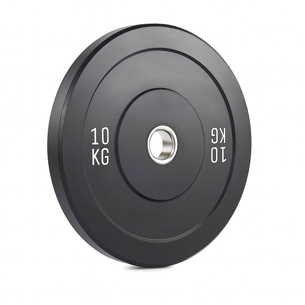 Kangaroo Fitness 10KG Black Bumper Plate – Durable & Reliable Weight Plate