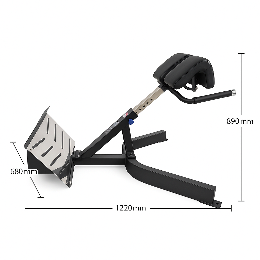 Kangaroo Fitness Heavy Duty Commercial Roman Chair – Hyperextension Bench