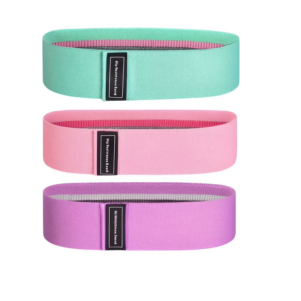 3pcs Resistance Bands for Legs & Butt Pink
