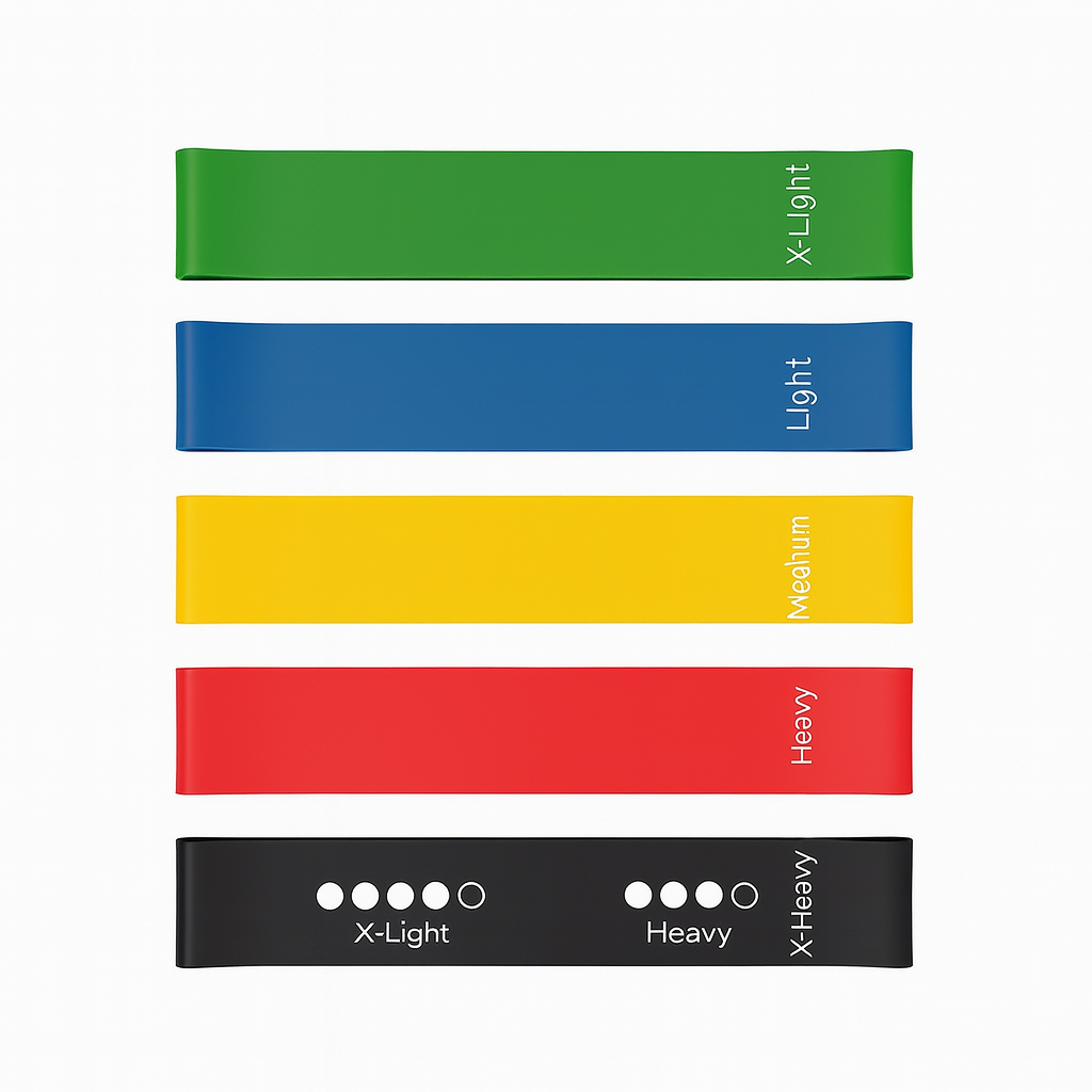 5-Piece Resistance Bands Set – Full Body, Booty, Yoga & Pilates Workouts