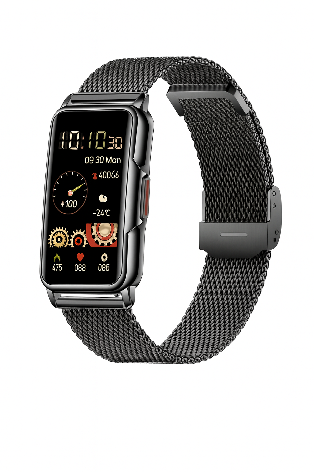 Smart Watch Full Touch Bluetooth Call IP67 Fitness Tracker mesh belt