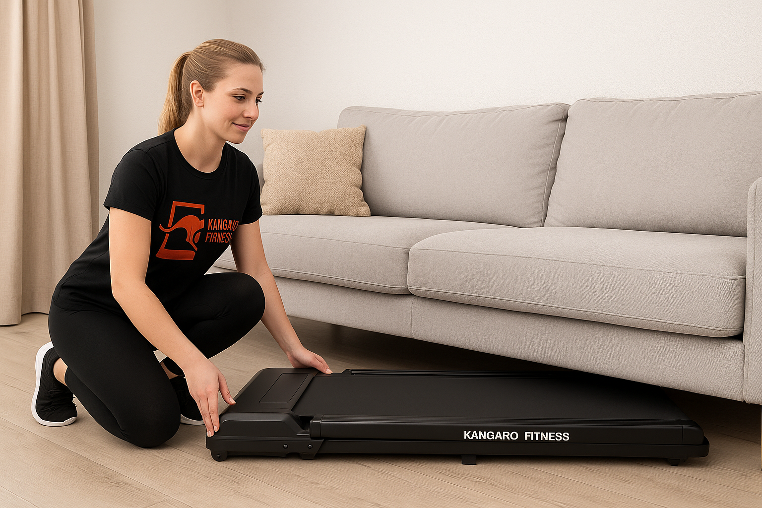 Kangaroo Fitness Foldable Walk & Run Treadmill 1–10km/h