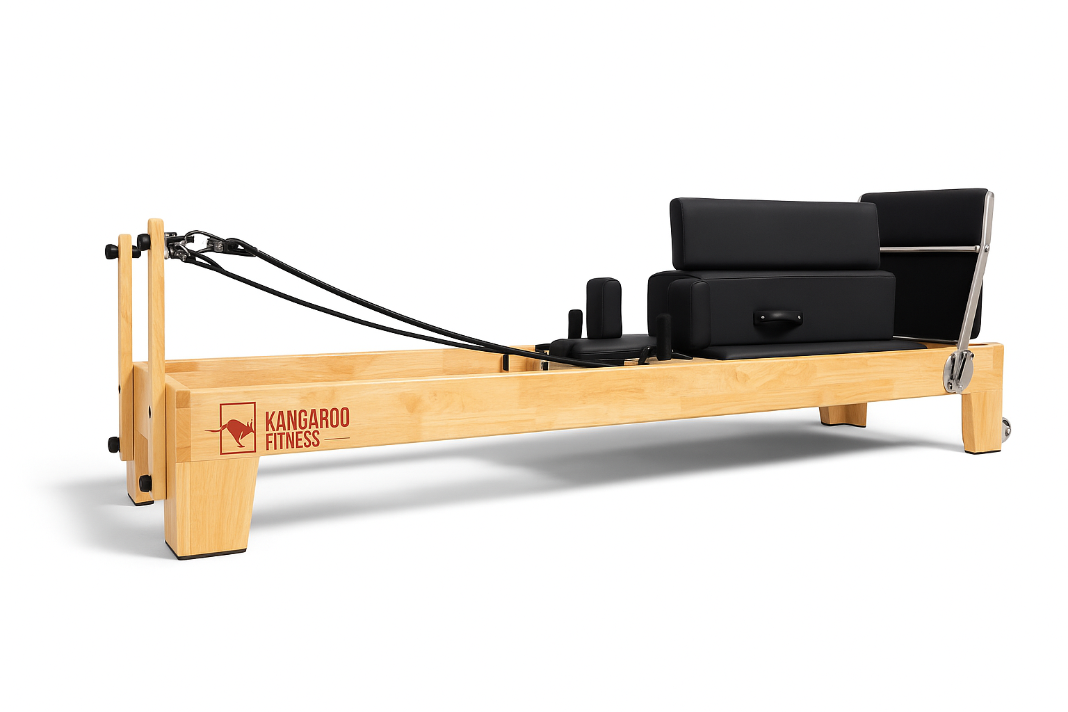 Kangaroo Fitness Wooden Pilates Reformer – Commercial Grade Machine for Studio & Home Use