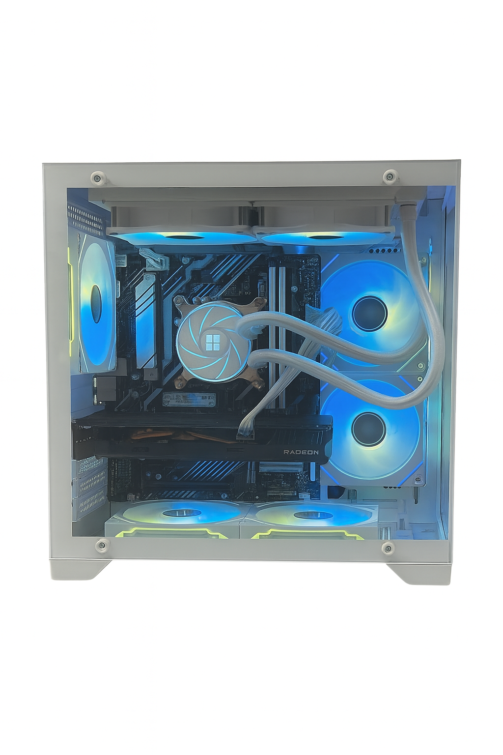 Gaming Computer Special Edition with Intel Core i9-11900F, 16GB RAM, Tempered Glass Case, Liquid Cooling, and 7 ARGB Fans