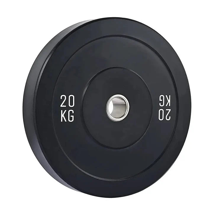 Kangaroo Fitness 20KG Black Bumper Plate – Durable & Reliable Weight Plate