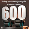 Ab Roller with Automatic Rebound  4-Wheel Core Trainer Black