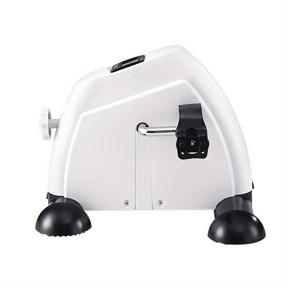 Mini Pedal Exerciser Under Desk Bike – Compact Cross Trainer White