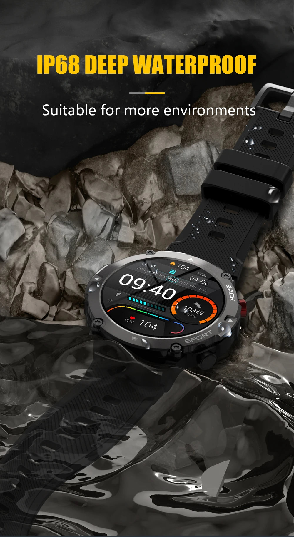 Sport Smartwatch Fitness Tracker