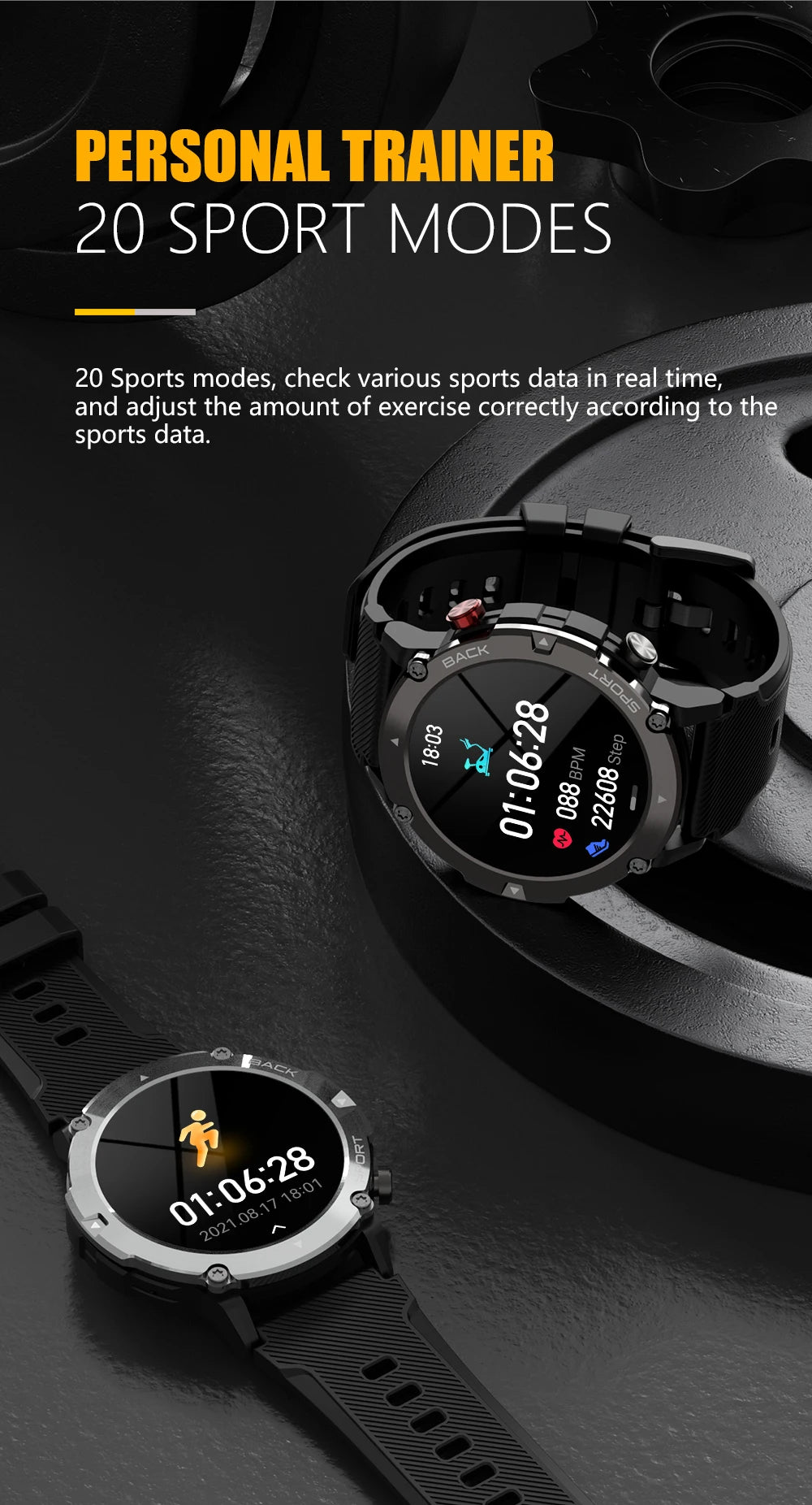 Sport Smartwatch Fitness Tracker