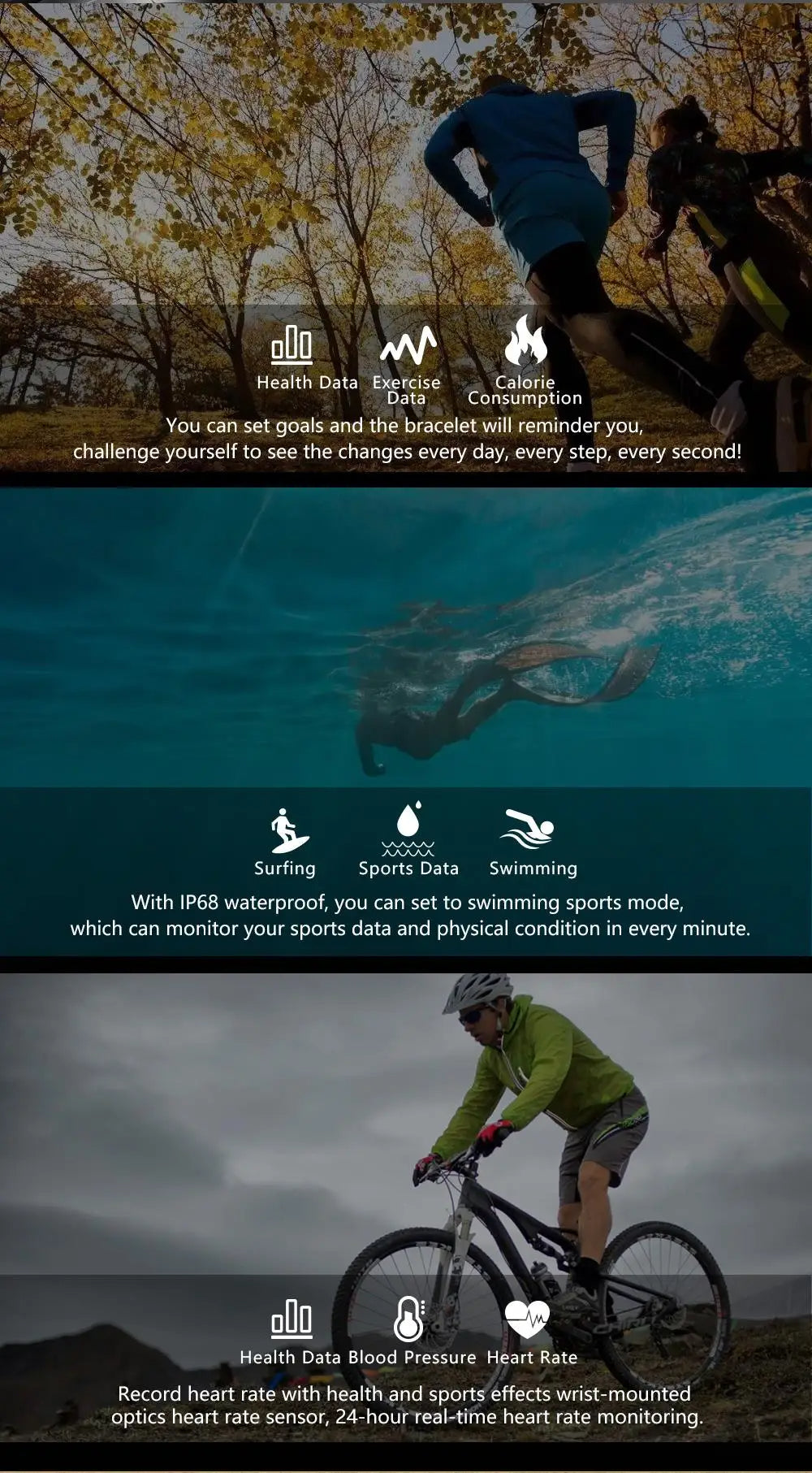 Sport Smartwatch Fitness Tracker