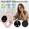 Smart watch: Bluetooth Calling, Fitness Tracker, IP68 Waterproof - Pink