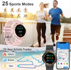 Smart watch: Bluetooth Calling, Fitness Tracker, IP68 Waterproof - Pink