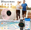Smart watch: Bluetooth Calling, Fitness Tracker, IP68 Waterproof - Pink