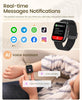 Smart watch: AMOLED Display, Bluetooth Calls, Fitness & Health Tracker-Black