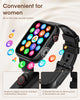 Smart watch: AMOLED Display, Bluetooth Calls, Fitness & Health Tracker-Black