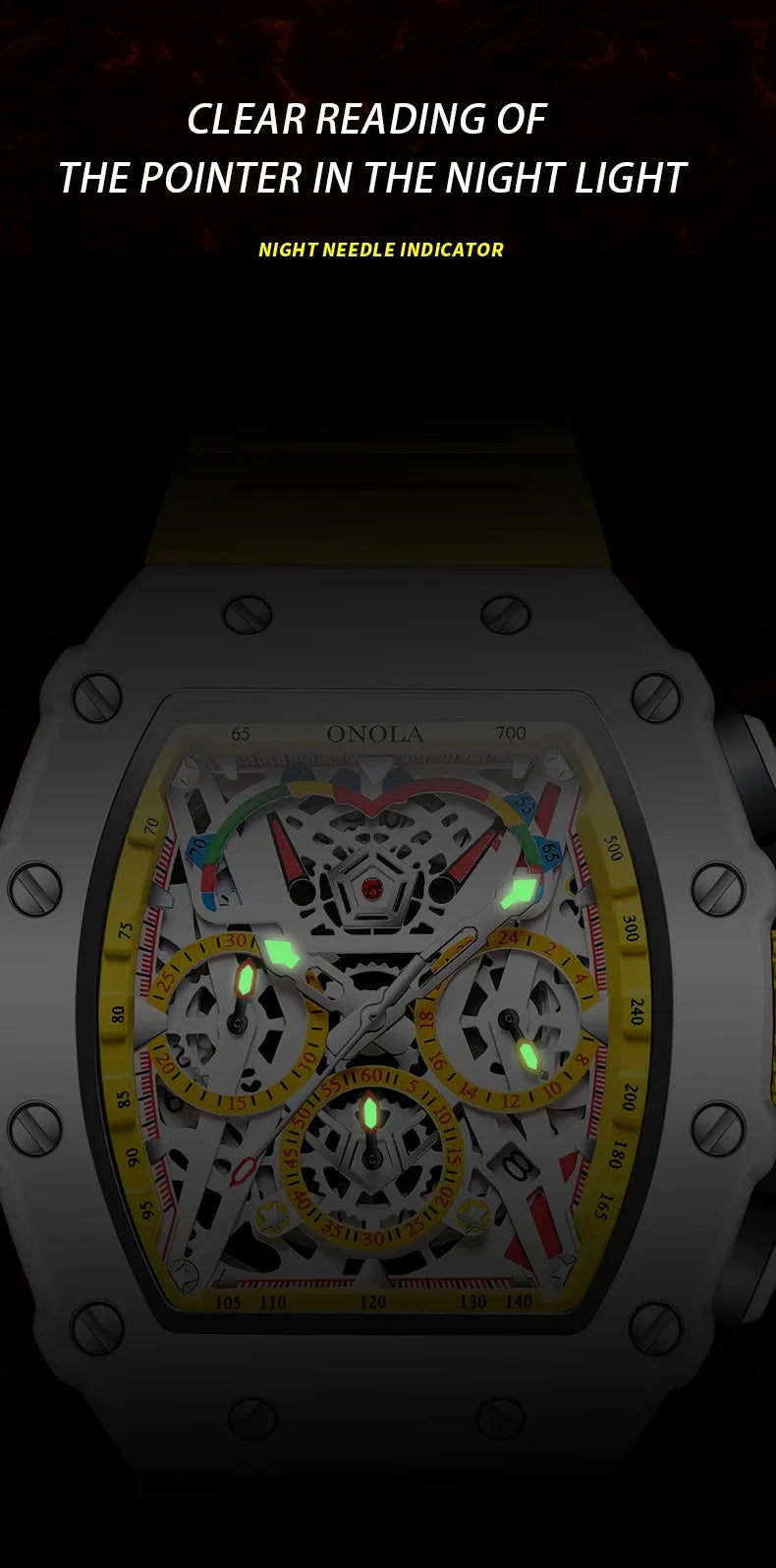 Luxury White Watch – Waterproof Multifunction Casual Wristwatch for Men & Women
