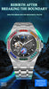 Automatic Mechanical Watch – Night Glow Dial with Sun, Moon & Star Design
