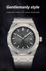 Luxury Men’s Square Quartz Watch – Waterproof Stainless Steel Wristwatch with Luminous Dial & Date Display