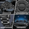 Stainless steel Watch – Magnetic Floating Ball Pointer, Waterproof, Personalized & Unique Design