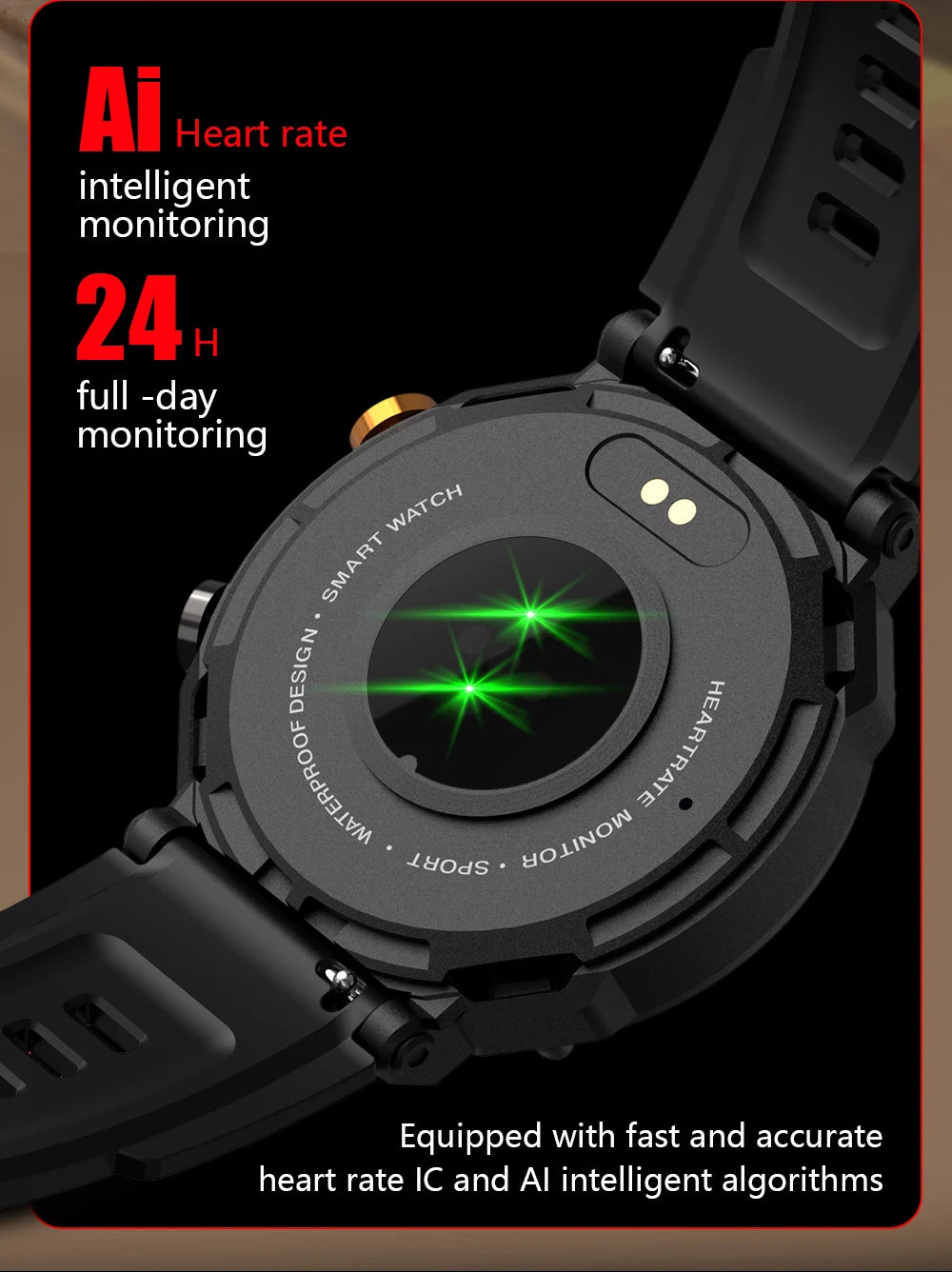 Smartwatch – Bluetooth Call, 5ATM Waterproof, Fitness Tracker