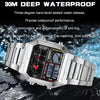 Men’s Stainless Steel Chronograph Sport Watch – Digital Display, Backlight, 3ATM Waterproof