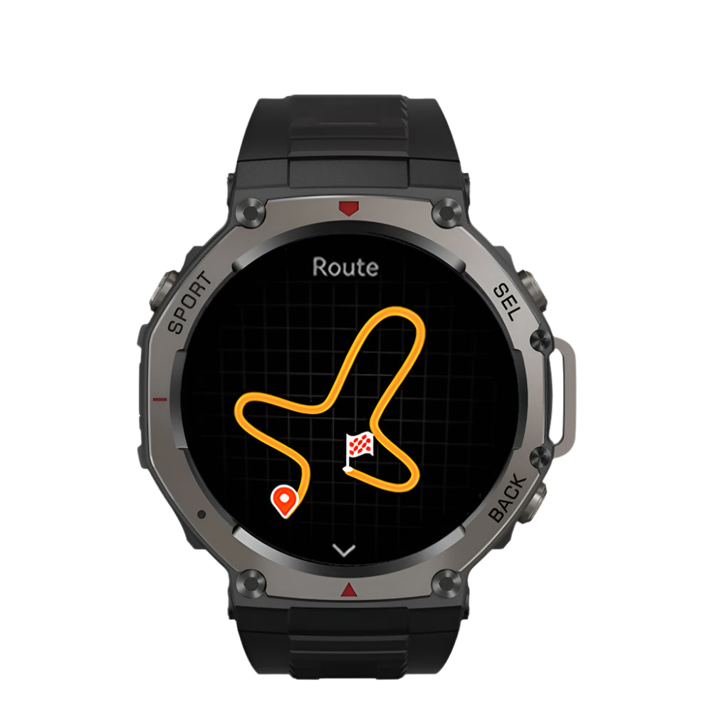 GPS Smartwatch – 1.43'' AMOLED Display, Supports GLONASS, BDS, Galileo, NAVIC, QZSS, 5ATM Waterproof"