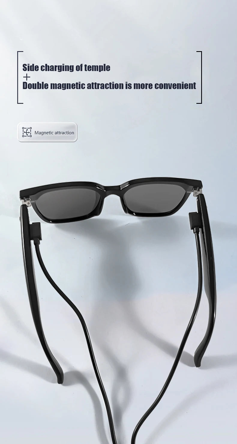 AI Smart Glasses – Bluetooth Calls, Music & Voice Assistant
