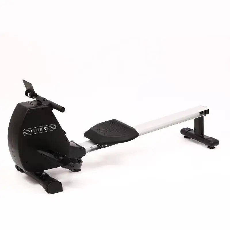 Magnetic Rowing Machine Foldable Training Rower Machine for Home Use Adjustable Resistance Rowing Machine with LCD Monitor, Sliding Wheels Type