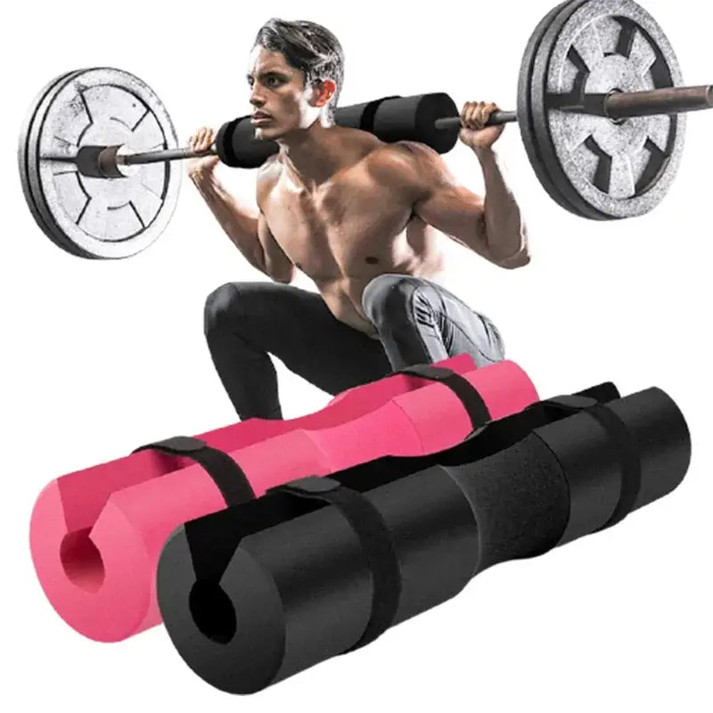 Thickened Non-slip Shoulder Pads for Weightlifting, Squats, and Dumbbell Workouts -Pink - KangarooFitness